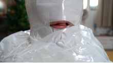 呼吸制御と口腔内虐待のMummification
